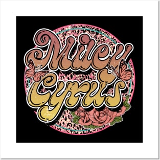 Graphic Proud Miley Name Flower Birthday 70s 80s 90s Vintage Styles Posters and Art